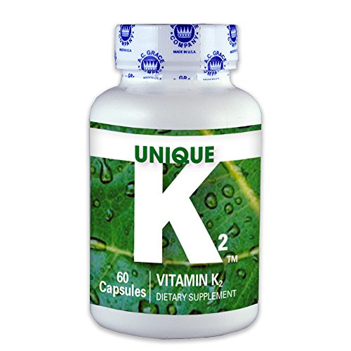 A.C. Grace UNIQUE Vitamin K2, 60 Capsules - Essential For blood & Bone Health Dietary Supplement
