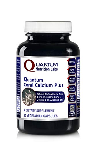 Quantum Coral Calcium Plus, 90 Capsules - pH Alkalinizing Formula and Whole Body Mineral Support, Including The Bones, Joints, Teeth