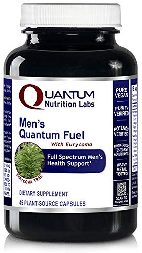 Quantum Men's Fuel, 45 Veg caps - Testosterone Support Formula for Quantum-State Performance and Strength Support