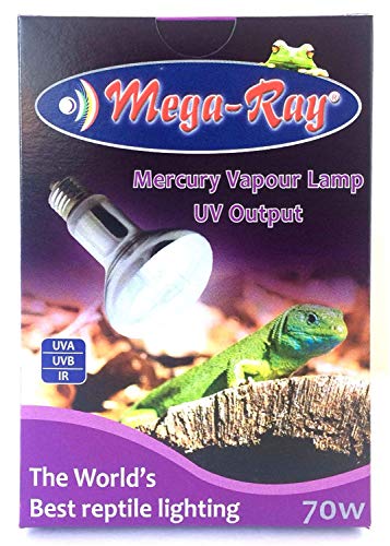 Mega-Ray Mercury Vapor Bulb - 70 Watts - Smallest UV Vapor Bulb On The Planet