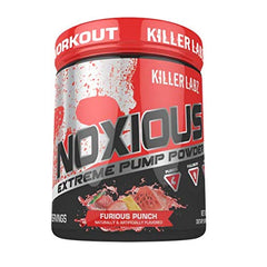 Killer Labz - Noxious Extreme Pump Powder Supplement, Nitric Oxide Booster Pre-Workout Stimulant - 240 Grams, 30 Servings