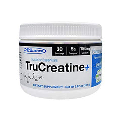Pescience Trucreatine+, White, 5.4 Ounce, 30 Servings