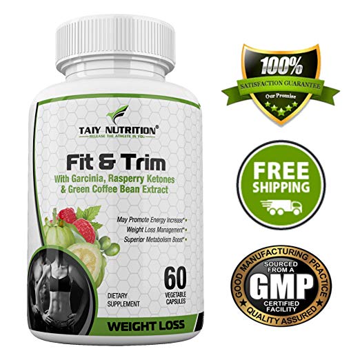 Taiy Nutrition The Big 3 Extra Strength Appetite Suppressant Garcinia Cambogia Raspberry Ketones Green Coffee Bean Extract, Natural Weight Loss Pills, Super Metabolism Booster, 60 Capsules