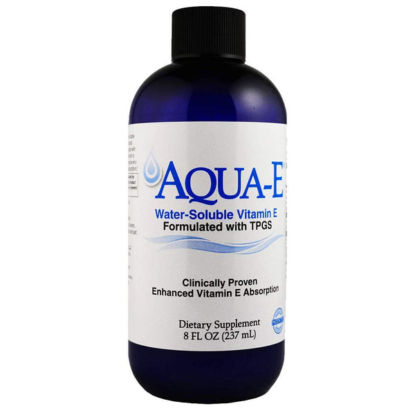 Aqua-E Water-Soluble Vitamin E; Tocopherols & Tocotrienols; 8 fl oz (237 ml)