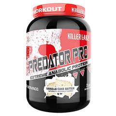 Killer Labz Predator Pro Low Carb Whey Protein Powder, Premium Whey Protein Isolate and Concentrate Blend for Mass Gains, 2 lbs, 25 Servings