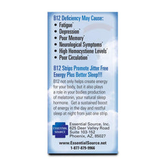 Essential Source B12 Strips with B6 and Biotin, 30 Ct