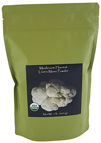 Lions Mane Mushroom Powder Certified Organic 1lb. Bulk