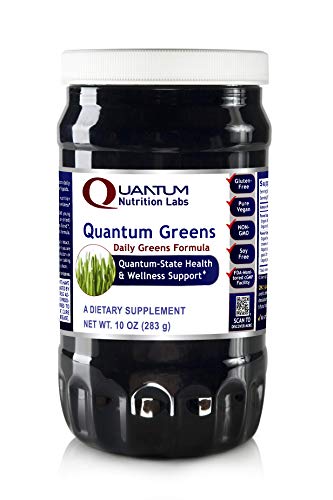 Quantum Greens, 10oz Powder - Super Nutrition Greens Formula with Grass-Plus Blend for Quantum-State Health and Vitality Support