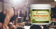 BodyHealth PerfectAmino XP Cool Lime (30 Servings) Best Pre/Post Workout Recovery Drink, 8 Essential Amino Acids Energy Supplement with 50% BCAAs, 100% Organic, 99% Utilization for Maximum Power