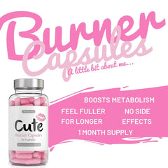 Fast Fat Burners for Women - Give Your Dieting and Training an Extra Boost - Powerful, All Natural Thermogenic Diet Pill, Carb Block and Appetite Suppressant - Supports Safe Weight Loss - 60 Capsules