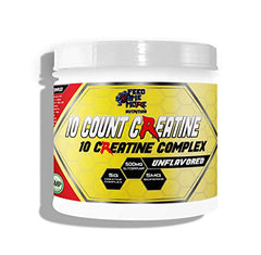 10 Count Creatine 10 Creatine Complex with GlycerPump and Bioperine Unflavored Calorie Free Keto Safe Fasting Safe 30 Servings by Feed Me More Nutrition