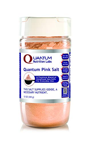 Quantum Pink Salt, 12 oz - A Premium Blend of Unrefined, Untreated Sea Salts for Everyday Use with No Anti-Clumping Agents or Additives