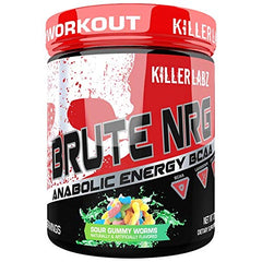 Killer Labz Brute NRG BCAA Energy Powder, Branched Chain Amino Acids Supplement, Post Workout Recovery Drink, 231 Grams, 30 Servings