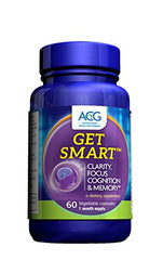 ACG Get Smart - Dietary Supplement Cerebral Boost Brain Aids Focus Clarity Memory - 60 Capsules