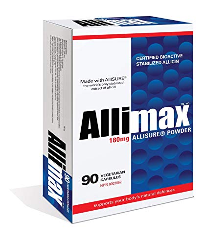 Allimax 180mg 90 Capsules. Supports Your Body's Immune Function Through Natural Allicin, a Potent Organosulphur Compound Extracted from Clean and Sustainable Spanish Grown Garlic.
