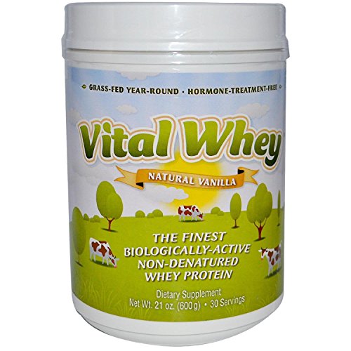 Well Wisdom - Vital Whey Protein Natural Vanilla Flavor Dietary Supplement 600g (21oz) [Health and Beauty]