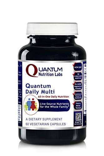 Quantum Daily Multi, 60 Veg caps - All-in-One Daily Nutrients, Live-Source Multi-Nutrients for The Whole Family