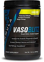 VASOBLITZ Nitric Oxide Supplement with Patented Nitrates, L-Citrulline, Betaine Anhydrous, Calcium Lactate & Caffeine Free for Big Pumps, Recovery, Endurance & Muscle Growth