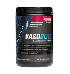 VASOBLITZ Nitric Oxide Supplement with Patented Nitrates, L-Citrulline, Betaine Anhydrous, Calcium Lactate & Caffeine Free for Big Pumps, Recovery, Endurance & Muscle Growth