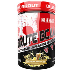 Killer Labz Brute BCAA Powder, Intra and Post Workout Recover Drink, Amino Acids Supplement, 450 Grams, 60 Servings