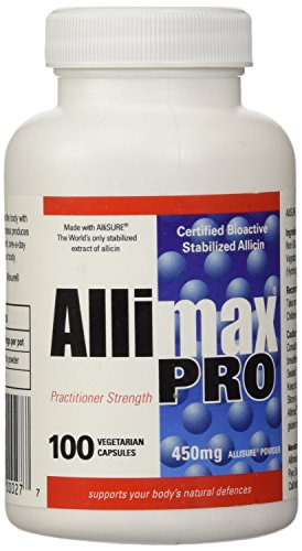 Allimax Pro 450mg Professional Strength (100 Vegetarian Capsules)