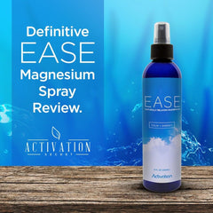 ACTIVATION - Ease Magnesium Spray - Pure Magnesium for Joint and Muscle Pain, Leg Cramp Relief - Sleep Supplement for Restless Leg Syndrome Relief - 8 Oz.